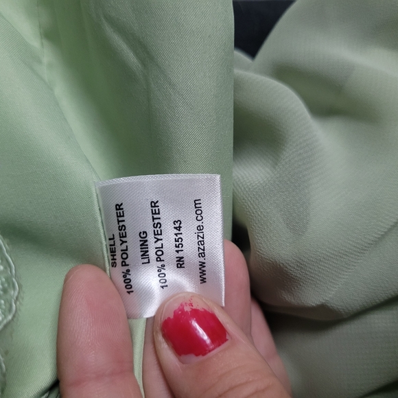 Elegant Green Maxi Dress From Azazie - Picture 13 of 15